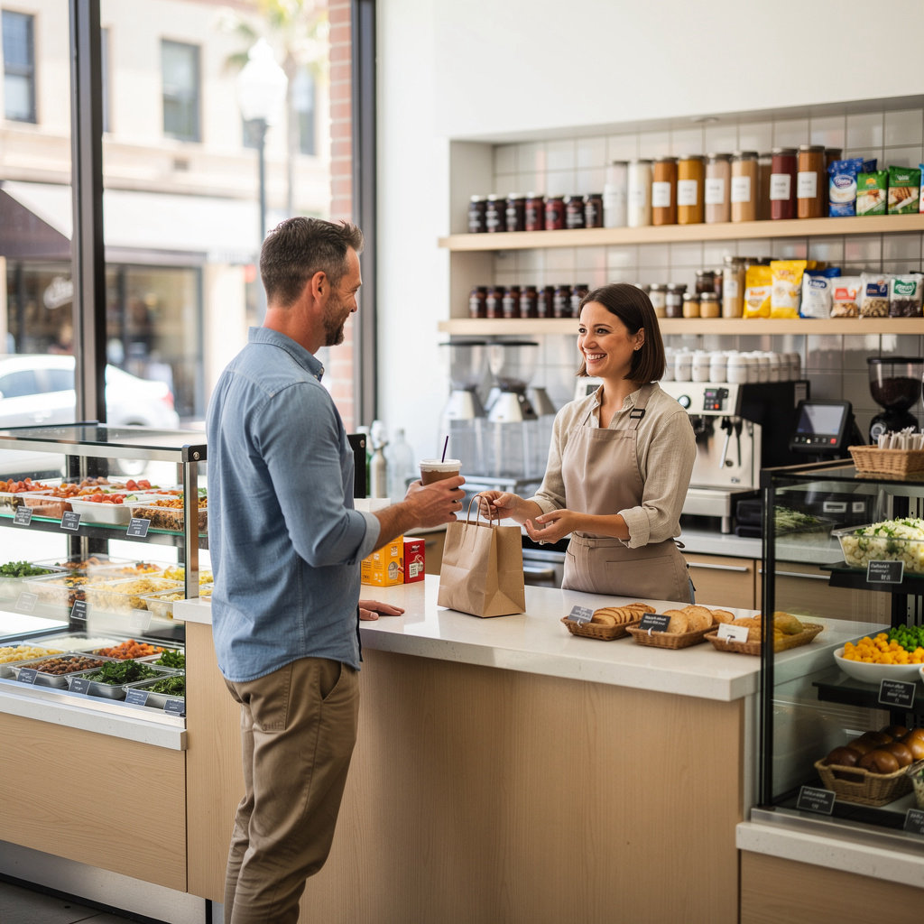 Red Sands Market and Deli located at 207 W. Anapamu St in Upper Downtown Santa Barbara, a convenient spot for groceries and deli sandwiches